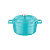 LAVA METAL Litinový hrnec kulatý 20cm – tyrkysový