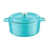 LAVA METAL Litinový hrnec kulatý 28cm – tyrkysový