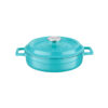 LAVA METAL Litinový hrnec nízký kulatý 24cm – tyrkysový