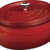 LAVA METAL Litinový hrnec oválný  29cm – červený