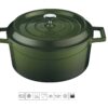 LAVA METAL Litinový hrnec kulatý 32 cm – zelený